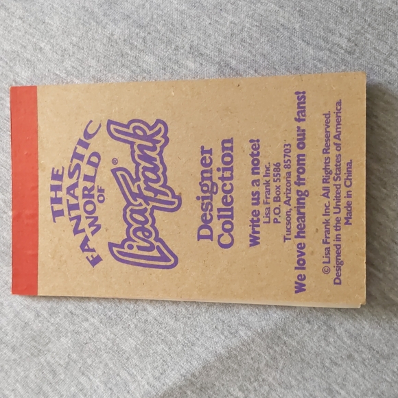 Vintage Lisa Frank Casey Notepad NEVER USED - Picture 3 of 3